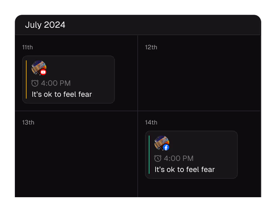Social post scheduler